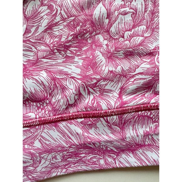 LULULEMON Energy Floral Bloom White Star Ruby Long Line Sports Bra, Size 12 - Picture 8 of 16